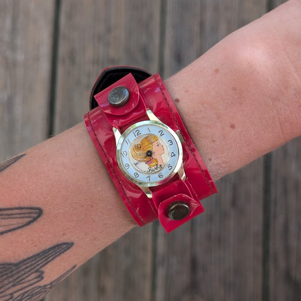 Rare Vintage Barbie Wide Band 1963 Wrist Watch Original